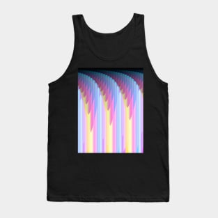 Geometric Futures #11 - Pattern Modular Synth Glitch Artwork Tank Top